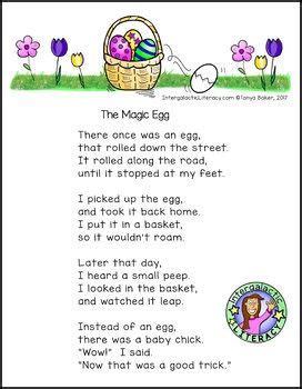 The Magic Egg Easter Poem - Freebie | Easter poems, Preschool poems ...