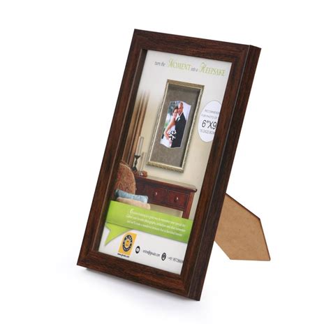 Brown Photo Frame with Stand / Size 6 x 9 Inches - GK Vale & Co