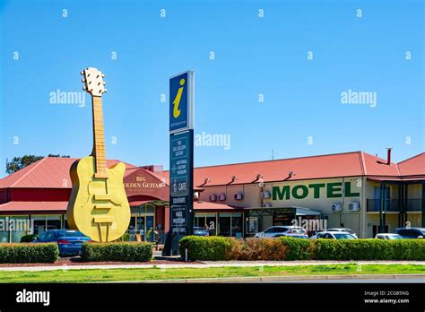 The Big Golden Guitar in Tamworth Australia Stock Photo - Alamy