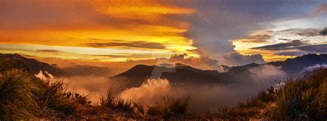 Sunset at Mountain of Bromo by TheodorWorker on DeviantArt