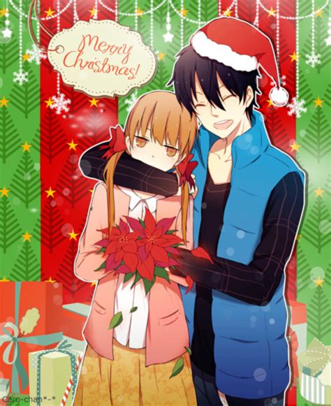 Christmas Anime Couple My Little Monster Manga Anime, Manga Girl, Anime ...