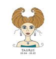 Taurus zodiac sign element Royalty Free Vector Image