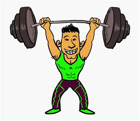 Cartoon Lifting Weights Png , Free Transparent Clipart - ClipartKey