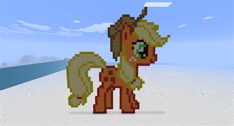 Applejack Pixel Art Minecraft Project