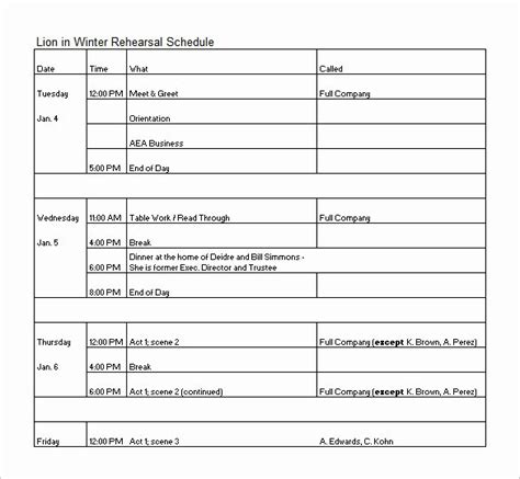 30 Choir Rehearsal Plan Template | Hamiltonplastering