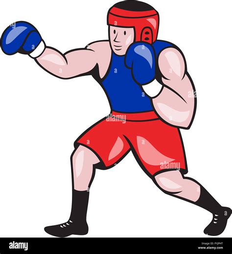 Amateur Boxer Boxing Cartoon Stock Photo - Alamy