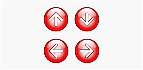 Up / Down / Left / Right Arrow Button - Up Down Left Right Buttons PNG Image | Transparent PNG ...