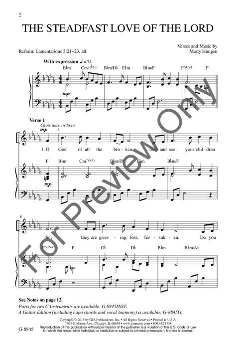 The Steadfast Love of the Lord (SATB ) by Ma | J.W. Pepper Sheet Music