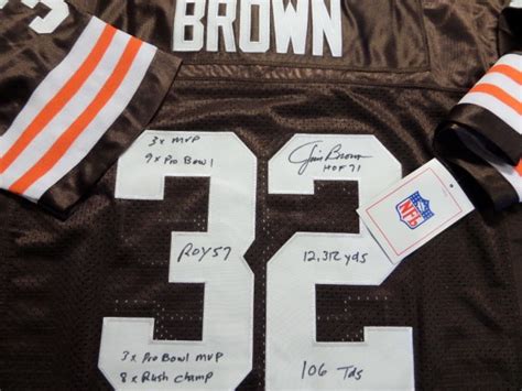 Coach's Corner - Jim Brown hand signed/inscribed Browns jersey!