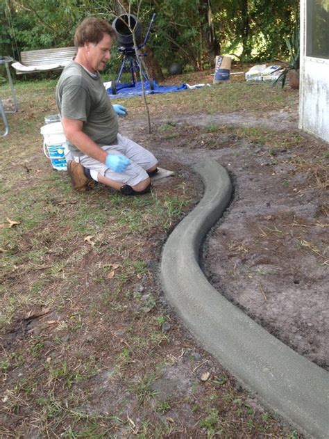 Custom Concrete Curbing Edging Landscaping Do It Yourself - Etsy Canada | Concrete edging ...