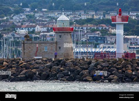 Howth Pier Lighthouse, Howth, County Dublin, Irealnd Stock Photo - Alamy