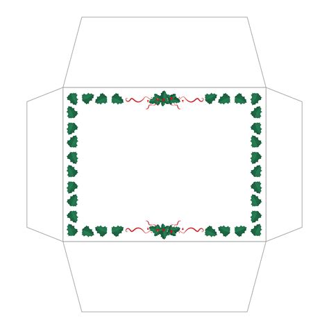 Christmas Envelope Template