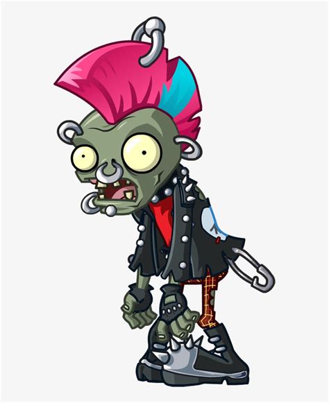 Zombie Free Png Image - Plants Vs Zombies Punk - Free Transparent PNG ...