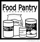 Food Pantry Coloring Page Coloring Pages sketch template