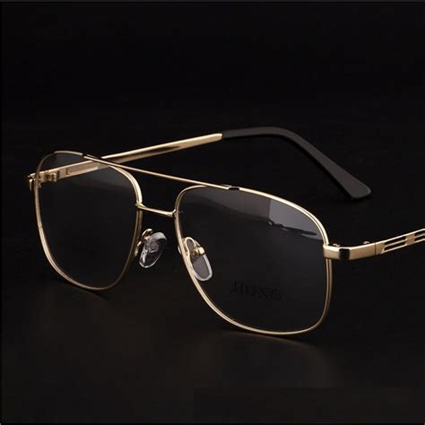 Brand Designer Retro Gold Eyeglasses Frames Men Eye Glasses Frames For ...