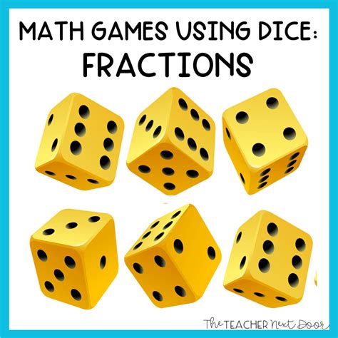 Math Games Using Dice - The Teacher Next Door