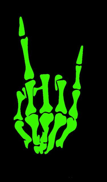 ROCK SYMBOL SKELETON HANDS Decal Sticker buy 2 get 1 free | eBay