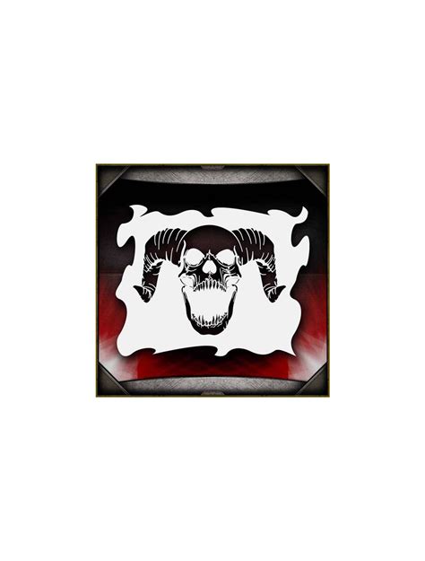 Skull 15 Airbrush Stencil Template - For Painting Motorcycles