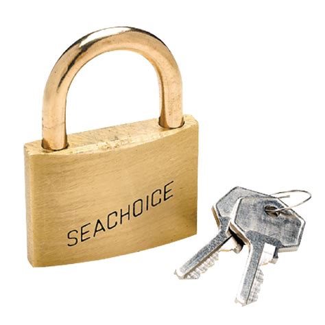 Seachoice Solid Brass Keyed-Alike Padlocks (3 per Card)-37301 - The Home Depot