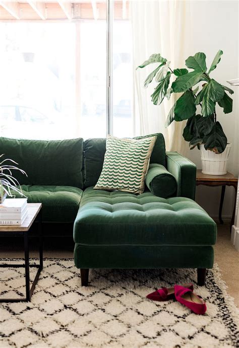 30+ Lush Green Velvet Sofas In Cozy Living Rooms