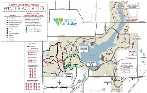 Stony Creek Metropark Map - Campus Map