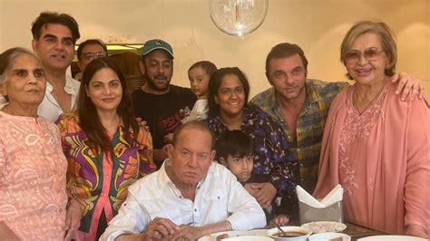 Salman Khan, Sohail Khan, Arbaaz Khan celebrate father Salim Khan’s 87th birthday over family lunch