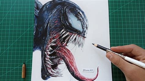 Cómo Dibujar a Venom Realista paso a paso | How to draw Realistic Venom ...