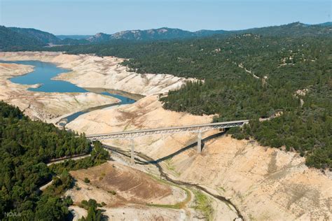 Lake Oroville during drought conditions