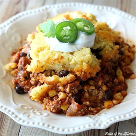 Chili Cornbread Casserole - Belle of the Kitchen