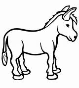 Donkey Coloring Pages Free Printable PDF sketch template