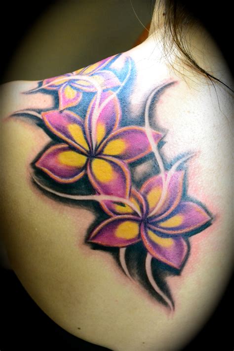 Frangipani Tattoo - Big Tattoo Ideas For Enthusiasts - Famous Tattoo Artists