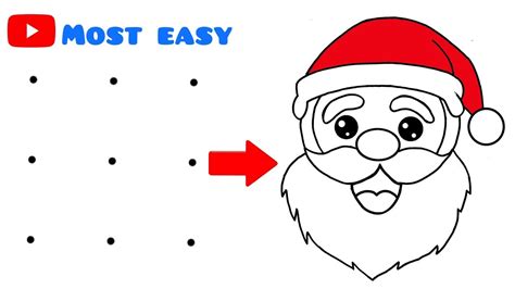 How to draw Santa Claus | Easy Christmas drawing | Santa Claus drawing step by step - YouTube