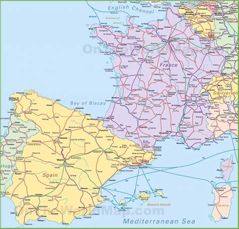 Printable Map Of France With Cities And Towns - Printable Maps