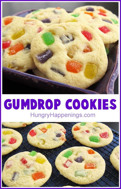 Gumdrop Cookies - Sugar Cookies Filled with Fruit Flavored Gumdrops | Recipe | Gumdrop cookie ...