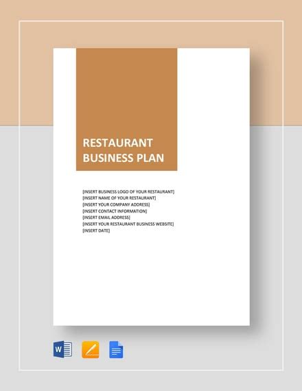 Restaurant Business Plan - 32+ PDF, Word, Google Docs Documents Download | Free & Premium Templates