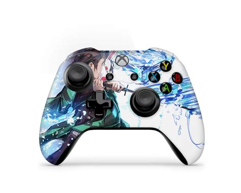 Demon Slayer Tanjiro Water Style Xbox One Controller Xbox One Controller Skin – Anime Town Creations