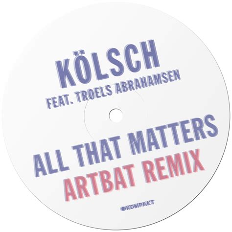 All That Matters Feat. Troels Abrahamsen... | Kompakt