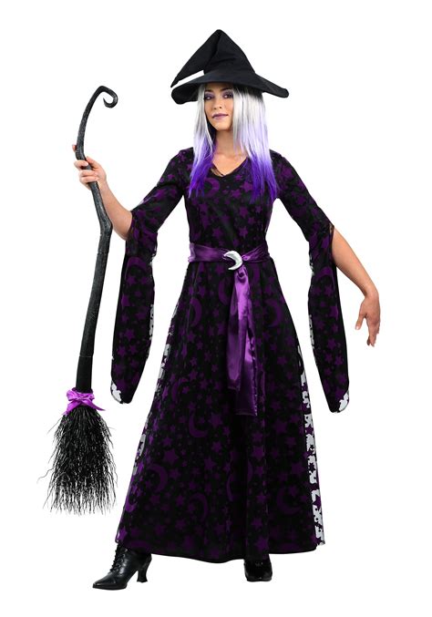 Purple Moon Witch Costume for Women