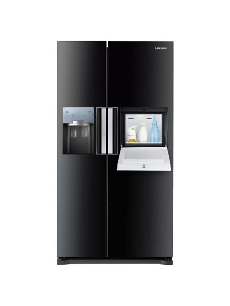 Samsung RS7677FHCBC American Style Fridge Freezer, Black | American style fridge freezer, Fridge ...