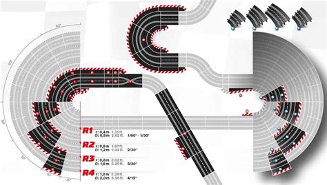 Lot of 2 Carrera Go 1/43 Slot Car Curve Track G Section 90 Degrees ...