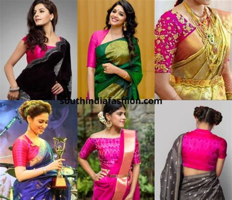 1 Pink Blouse And 7 New Saree Looks