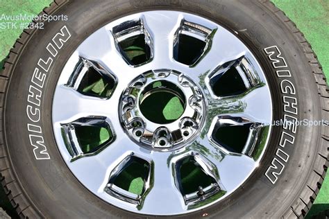 20" Ford F250 F350 Super Duty Lariat OEM Factory Chrome PVD Wheels 2019 2020