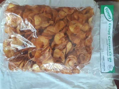 Crispy Cassava Chips (1kg) - Laksavi.lk