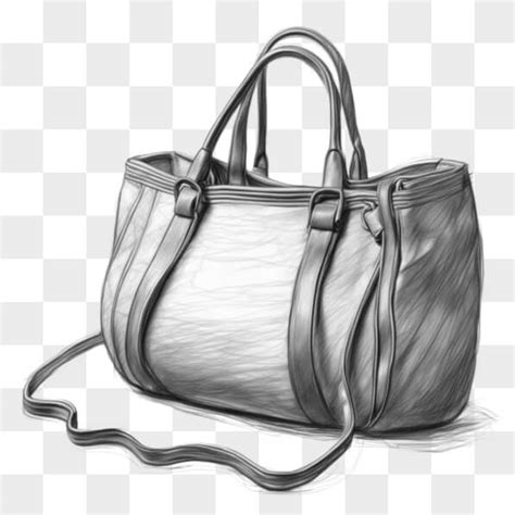 Download Stylish Handbag Drawing in Black and White Sketches Online ...