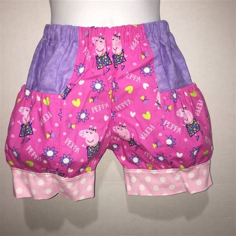 Girls Peppa Pig Shorts Pink Purple Baby Toddler Boutique | Etsy