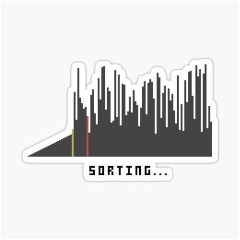 "Sorting Algorithm Visualizer" Sticker for Sale by Heledron | Redbubble