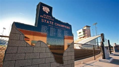 Football and Softball State Monuments - Aledo Bearcats - Aledo High School