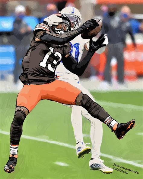 Cleveland Browns Odell Beckham Jr | View all my NFL drawings… | Flickr