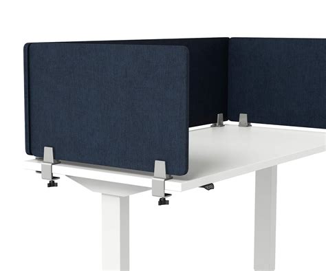 VaRoom Acoustic Desktop Privacy Divider 23”W x 18” H Sound Absorbing Clamp-on Cubicle Desk ...