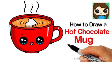 How to Draw a Mug of Hot Chocolate Easy